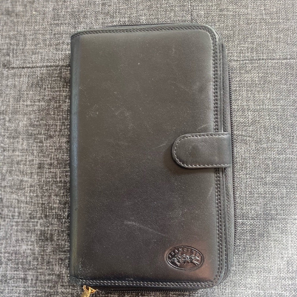 ⭐️Francinel⭐️black French full functional leather international wallet